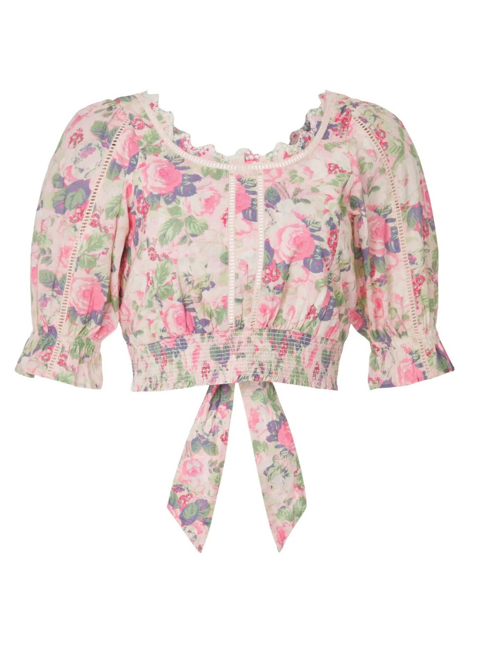 LoveShackFancy Karsten Crop Top